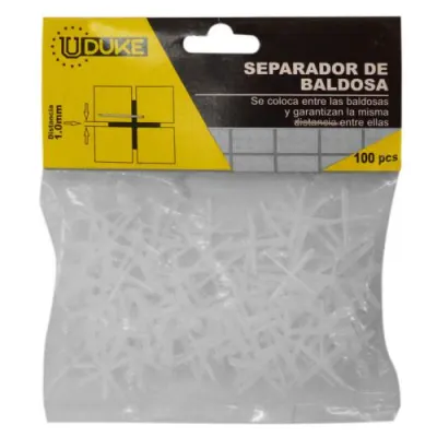 SEPARADOR DE BALDOSA UDUKE 1MM BOLSA X 100 PCS