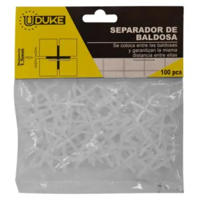SEPARADOR DE BALDOSA UDUKE 1.5MM BOLSA X 100 PCS