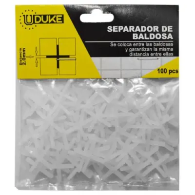 SEPARADOR DE BALDOSA UDUKE 2MM BOLSA X 100 PCS