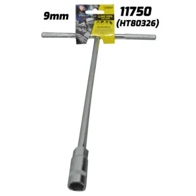 LLAVE COPA EN T CON CUADRANTE UDUKE 9 MM
