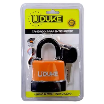 CANDADO INTEMPERIE 55 MM NARANJA UDUKE