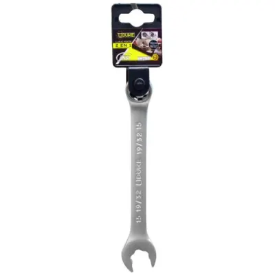 LLAVE MIXTA 2 EN 1 # 15MM - 19/32 CR/V UDUKE
