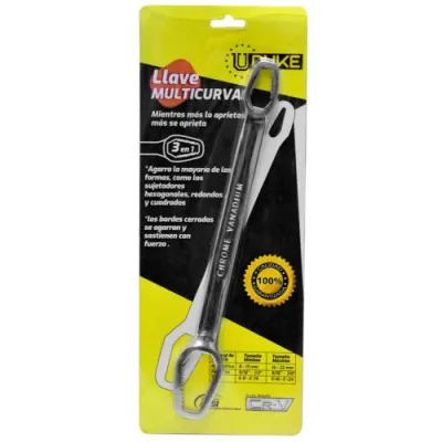 LLAVE MIXTA MULTIUSOS 3 EN 1(MM-PLG-TORX) CR/V UDUKE