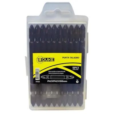 PUNTAS TALADRO DOBLE X 10PCS ESTRIA UDUKE
