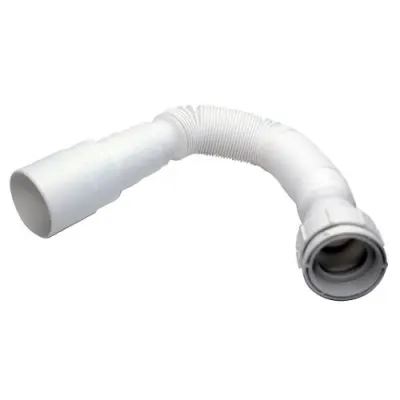 SIFON LAVAMANOS / LAVAPLATOS FLEXIBLE BLANCO UDUKE 1-1/2 X 1-1/4 (HT1189)