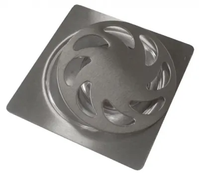 REJILLA PISO ACERO INOXIDABLE 10X10 UDUKE OVALADA (HT1327)