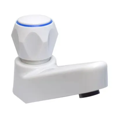 LLAVE LAVAMANOS POMO PRISMA BLANCA UDUKE PLASTICA