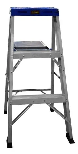 ESCALERA DE ALUMINIO 2 PELDAÑOS UDUKE CON PLATAFORMA