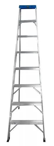 ESCALERA DE ALUMINIO 7 PELDAÑOS UDUKE CON PLATAFORMA 227 CMS