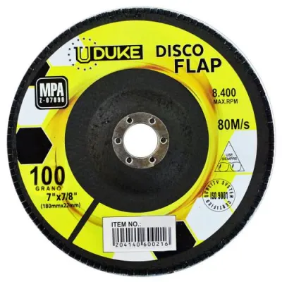 DISCO FLAP UDUKE 7 GRANO 100 (180MM X 22MM)