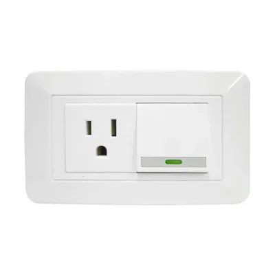 LINEA BK BLANCA INCRUSTAR TOMA SWICHE VHARBOR 110-220 (118Z-06) (HT1522)(HT20341)