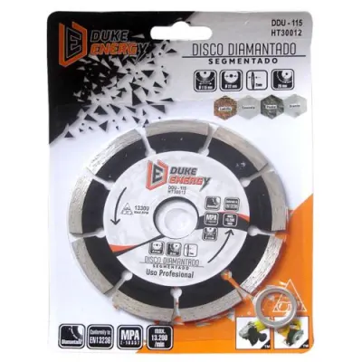DISCO DIAMANTADO SEGMENTADO DUKE ENERGY PROFESIONAL 4 1/2 (DDU115) (HT30012)