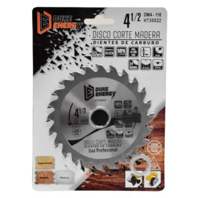 DISCO MADERA DUKE ENERGY PROFESIONAL (4 1/2X24) DMA116 (HT30022)