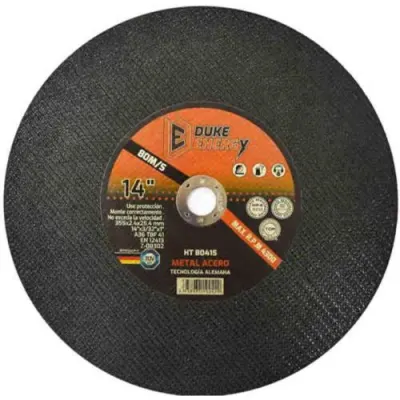 DISCO 14 X 3/32 CORTE METAL PARA TRONZADORA DUKE ENERGY TECNOLOGIA ALEMANA (HT80415)