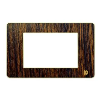 TAPA LUXOR MADERA OSCURO CUADRADA BORDE DORADO DUKE ENERGY (V3-02M0)