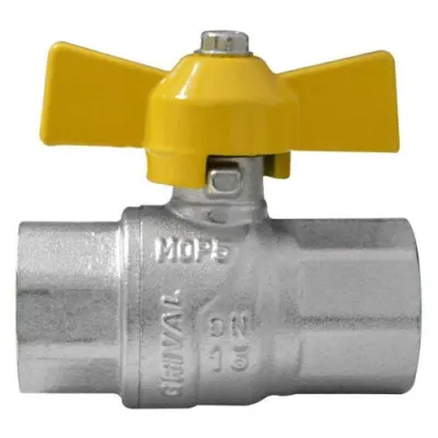 LINEA GRIVAL LLAVE GAS AMARILLA 1/2 CHAPOLA MARIPOSA (717443331 (PAQ X 6