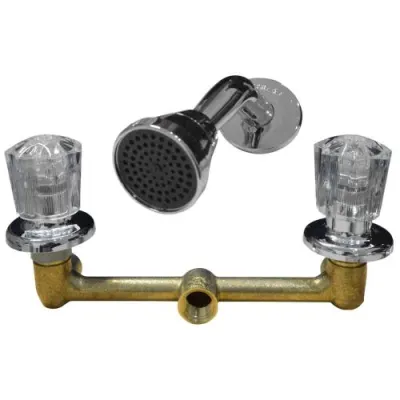 LINEA GRIVAL MEZCLADOR 8 PUL + DUCHA REGADERA POMO BRIZA (324503331)