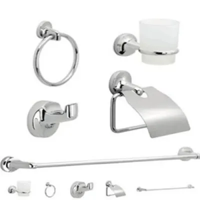 LINEA GRIVAL KIT ACCESORIOS PARA BANO X 6 PIEZAS CORONA PALERMO (PL6100001)