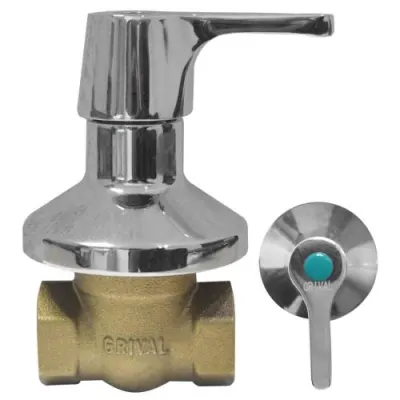 LINEA GRIVAL REGISTRO DUCHA CIERRE RAPIDO PASO COMPLETO PALANCA METAL (BO4013331) (PQT X 6)