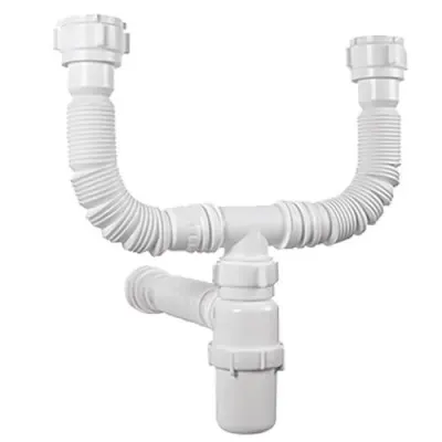 LINEA GRIVAL SIFON BOTELLA FLEXIBLE DOBLE BL (937583331 (PAQ X 4