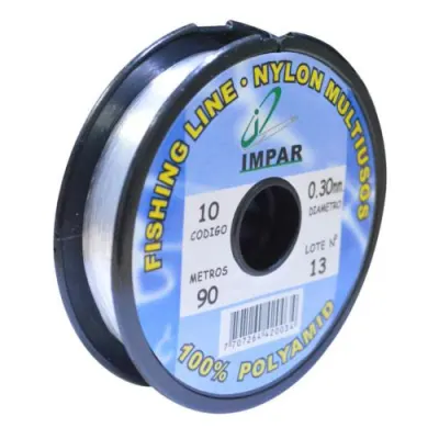 NYLON IMPAR 12 LBS 0.35MM (PAQ X 12) (CARRETO X 100MTRS) (PRECIO X UND)  Item: 1274