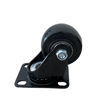 RODACHIN 1 1/2 PLANO NEGRO GIRATORIO 40MM (HT40081)