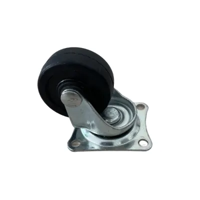 RODACHIN 1 1/4 PLANO NEGRO CAUCHO 32MM 10 KG