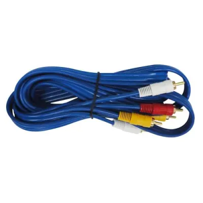 CABLE DVD 3X3 FINO LARGO AZUL 3MTS (HT30279)