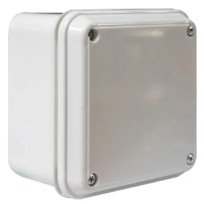 CAJA PLASTICA FINA PROFUNDA CON TAPA INDUMA PARA CAMARAS (10X10X7) (CERTIFICADA)(T7501-028)