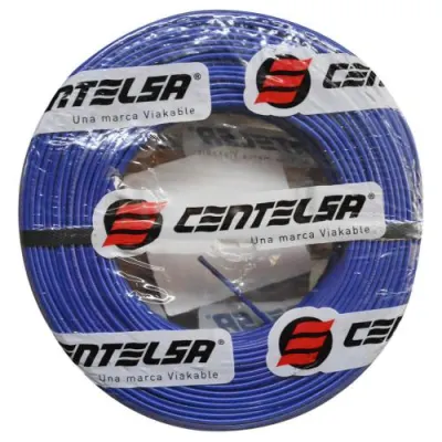 ALAMBRE RIGIDO CENTELSA 10 (AZUL)