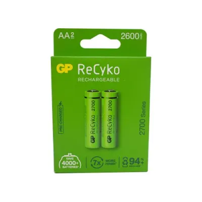 PILA RECARGABLE X 2 GP 1.2V AA 2700 MAH (GP270AAHC-C2K)(PAR)