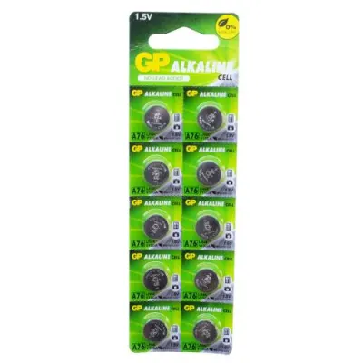 PILA MONEDA GP LITHIUM CELL 1.5V MAH LR44 (176A) BLISTER X 10( PRECIO X BLISTER)
