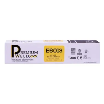 SOLDADURA DE ELECTRODO 6013 - 1/8 ROJA PREMIUM WELD ( CAJA X 5 KLS)