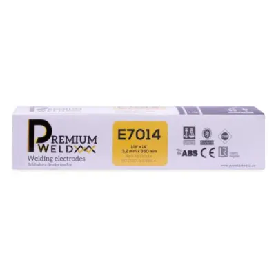 SOLDADURA DE ELECTRODO 7014 - 1/8 CAFE PREMIUM WELD ( CAJA X 5 KLS)