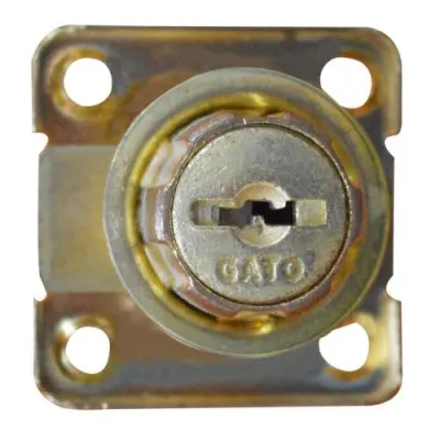 CHAPA NOCHERO GATO CUADRADA 1550 LATON BRILLANTE