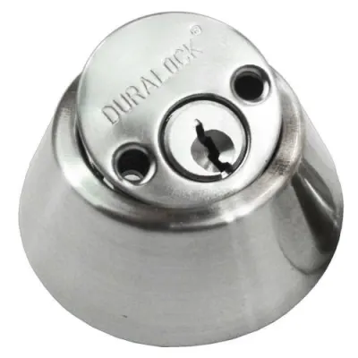 CHAPA CERROJO SEGURIDAD GATO DOBLE CILINDRO CROMO-MATE REF 790