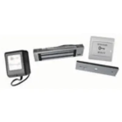 KIT DE ELECTROIMAN YALE 180KG EN U (350 LBS) C/SENSOR 12V/24VCD (INLCUYE BRACKET)(6671)