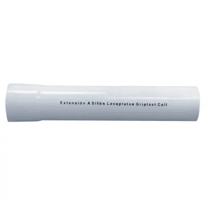 EXTENSION ACAMPANADA LAVAPLATOS BLANCA GRIPLAS