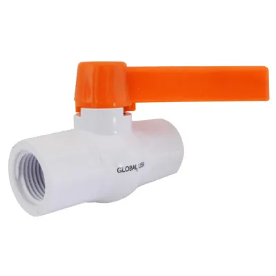 **LLAVE BOLA PVC ROSCA FINA CHAPOLA NARANJA LARGA 1/2 (HT20143)
