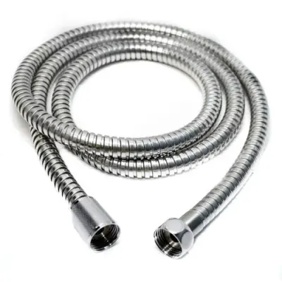 MANGUERA CROMADA FLEXIBLE PARA DUCHA TELEFONO 1.5M (HT1220)