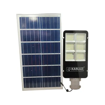 LAMPARA LED SOLAR ALUMBRADO PUBLICO 120W SET KARLUZ (KL-2765)