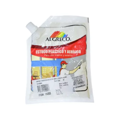 ESTUCO PLASTICO EN BOLSA 500 GRMS (96300115 (ALGRECO)