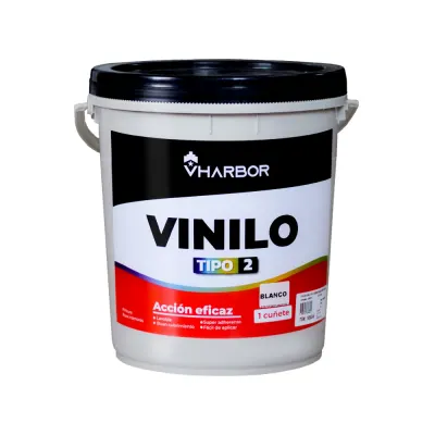 PINTURA VINILO TIPO 2 INTERIOR BLANCO CUÑETE (VHARBOR)