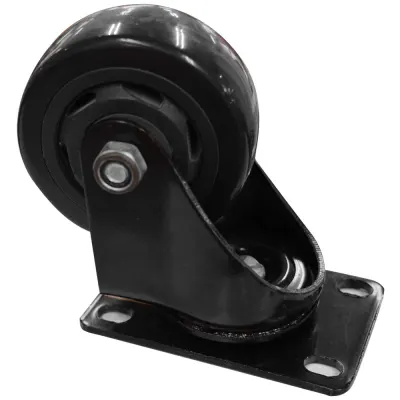 RODACHINES 3 PLANO NEGRO PESA GIRATORIO 75MM 100KG (INDIVIDUAL) (HT40084)