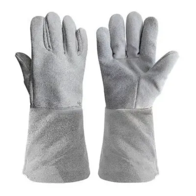 GUANTE CARNAZA LARGO FINO NACIONAL P/SOLDAR (15CM)