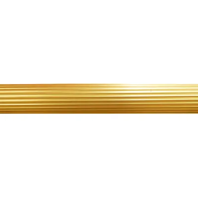 TUBO CORTINERO RANURADO 1/2 DORADO X 6MTS