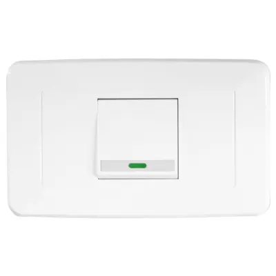 LINEA BK BLANCA INCRUSTAR SWICHE SENCILLO CONMUTABLE 110-220 (118Z-01 3WAY) (RETIE-FL)(HT20335)
