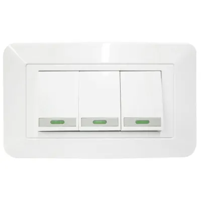 LINEA BK BLANCA INCRUSTAR SWICHE TRIPLE CONMUTABLE 110-220 (118Z-03 -3WAY) (RETIE-FL)(HT20337)