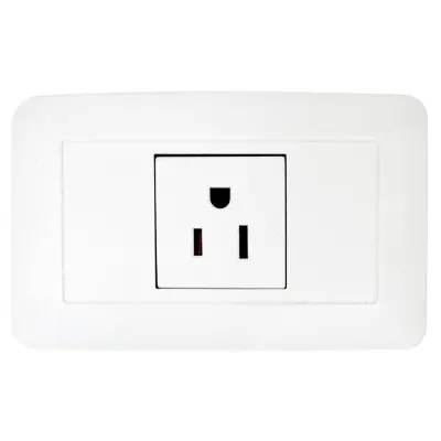 LINEA BK BLANCA INCRUSTAR TOMA SENCILLO 110-220 (RETIE-FL) (118Z-08) (HT20340)