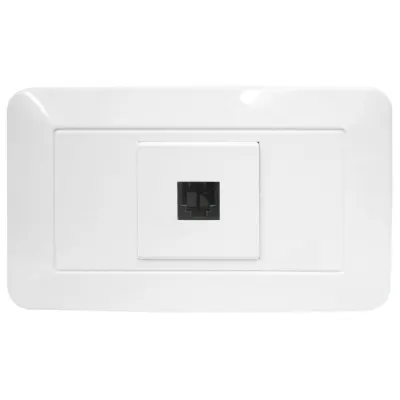 LINEA BK BLANCA INCRUSTAR TOMA TELEFONO (118Z-17) (HT20342)